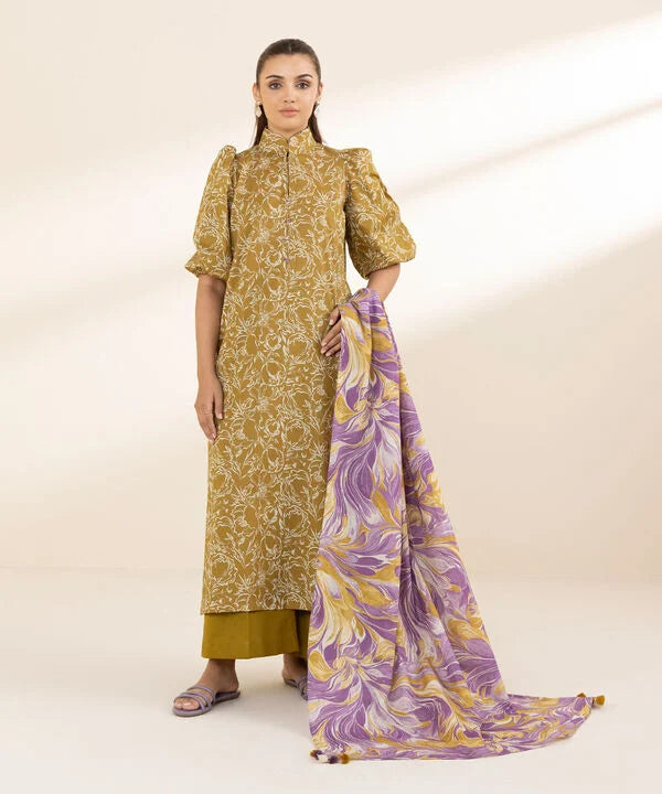 3 Piece - Printed Lawn Suit