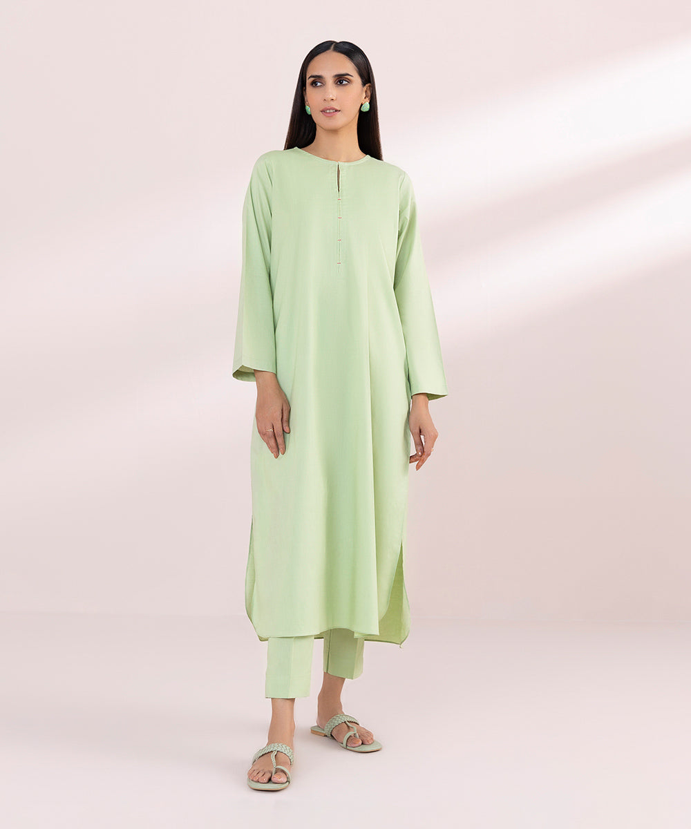 Solid Cotton Viscose Shirt