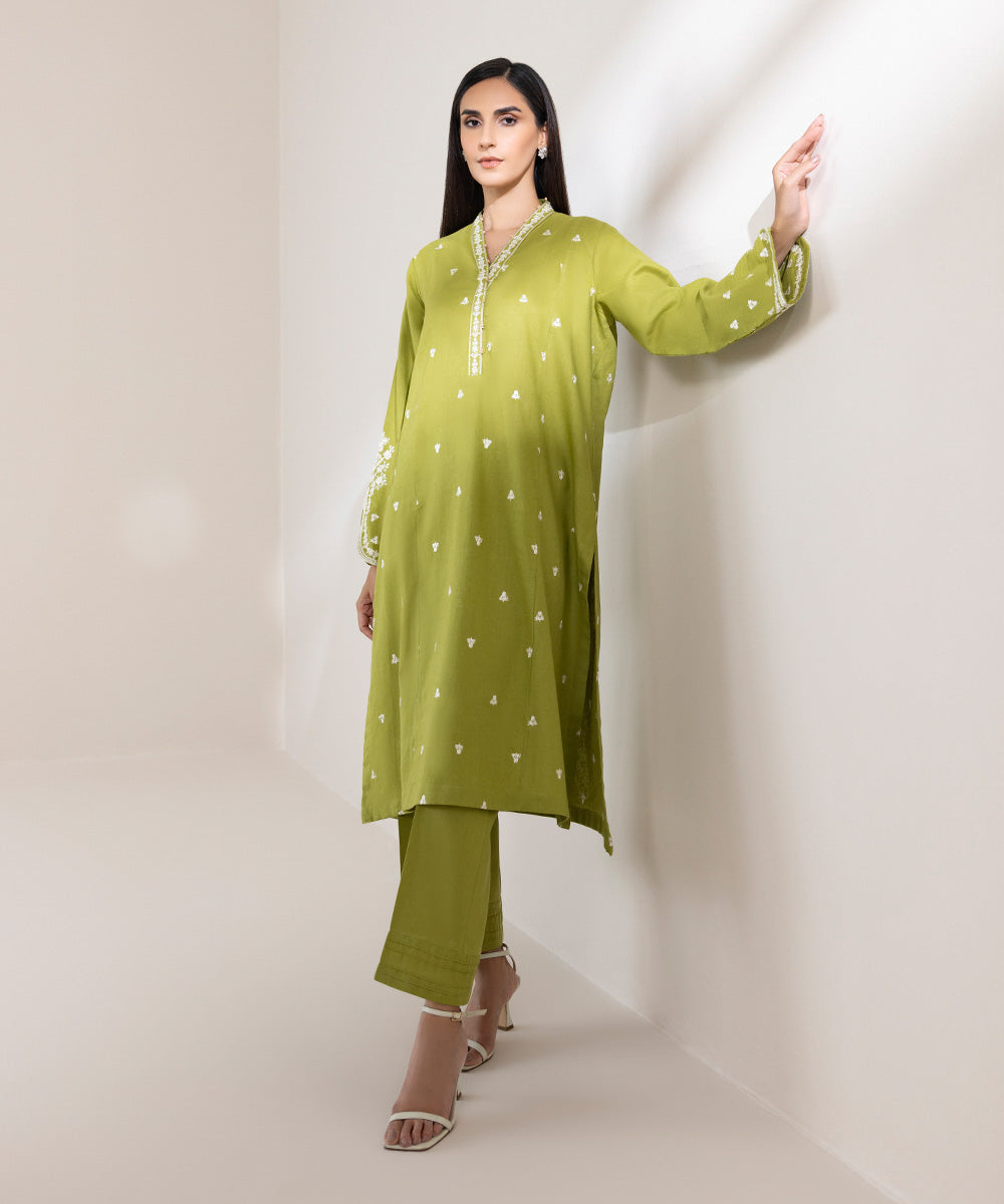 Embroidered Cotton Linen Shirt