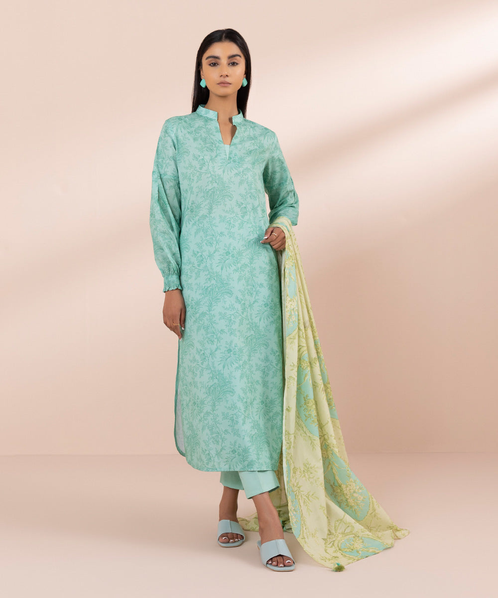 3 Piece - Printed Lawn Suit