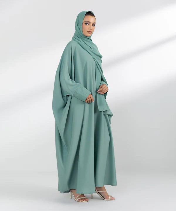 Embroidered Kaftan Abaya Set