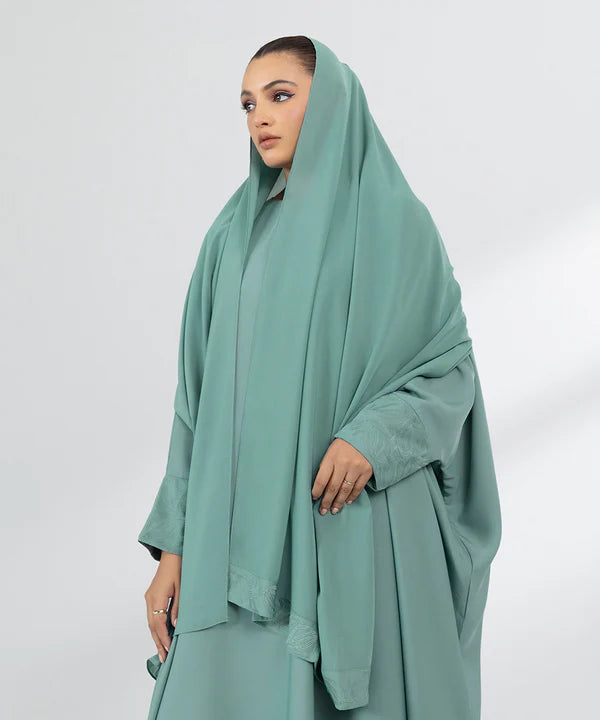 Embroidered Kaftan Abaya Set