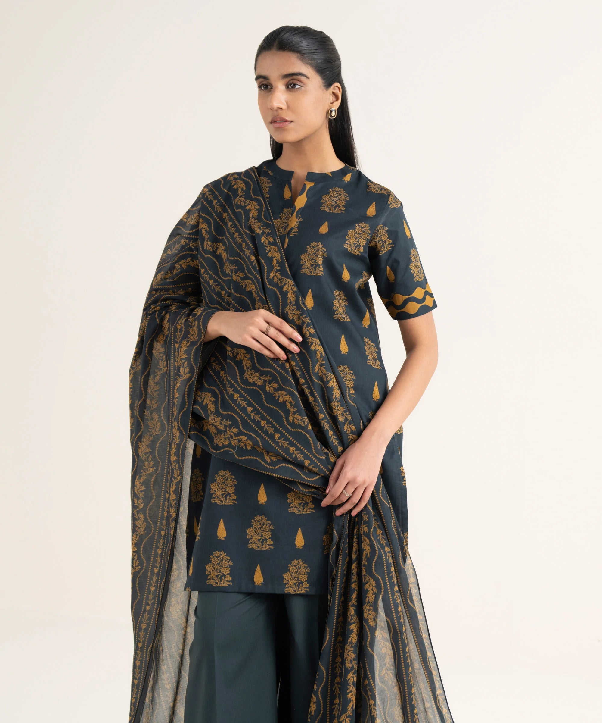 2 Piece - Printed Lawn Suit