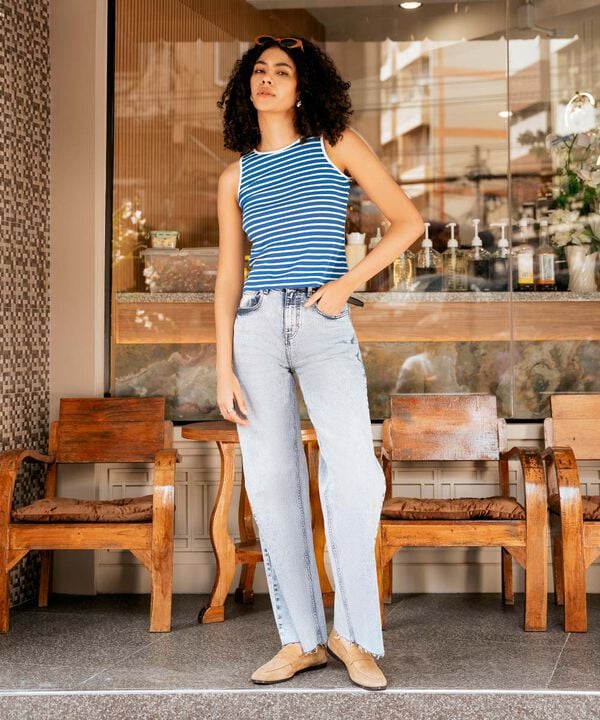 Yarn Dyed Rib Vest